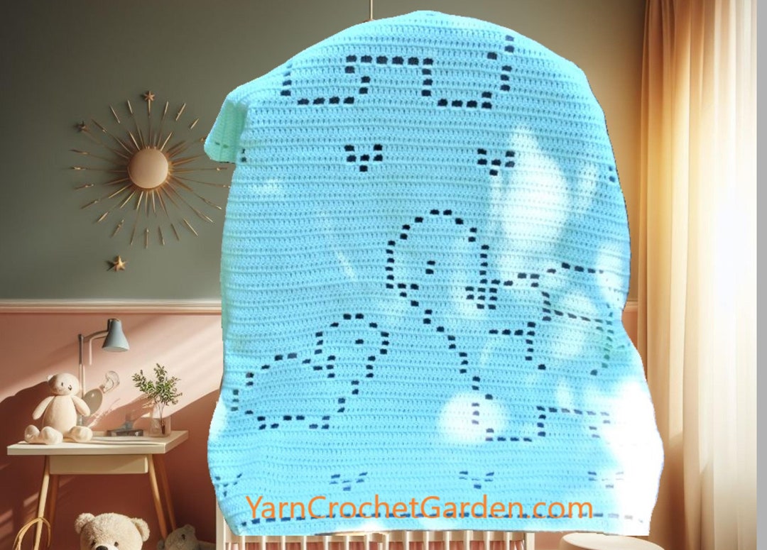 Turtle Crochet Baby Blanket Pattern PDF - Digital Download - Etsy