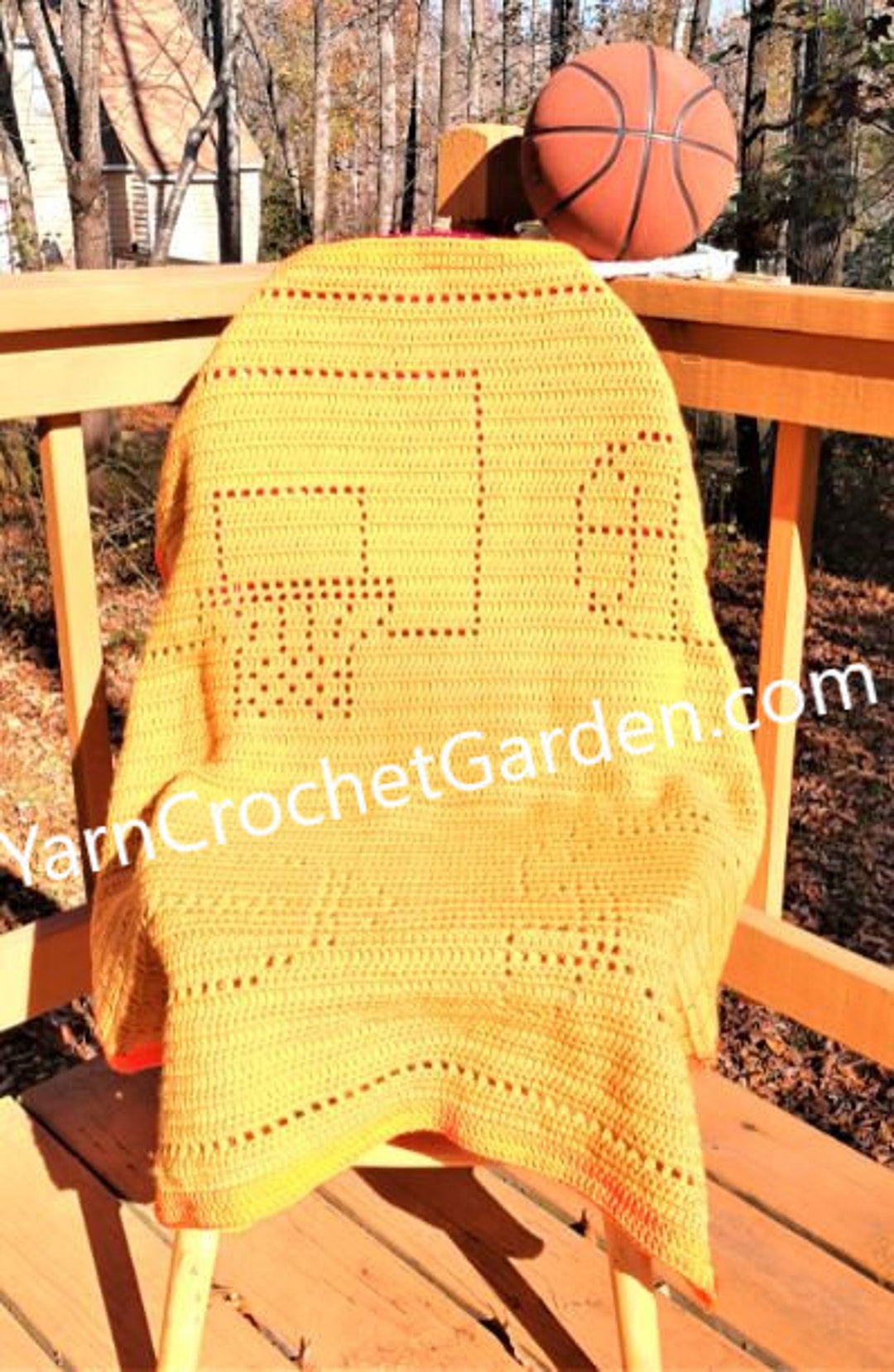 Crochet Pattern Blanket Sport Basketball Football Filet Etsy