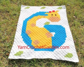Corner To Corner, Giraffe Blanket, Baby Blanket, C2C, Blanket Crochet Pattern, Crochet Boy Blanket, C2C Written, Crochet Girl Blanket