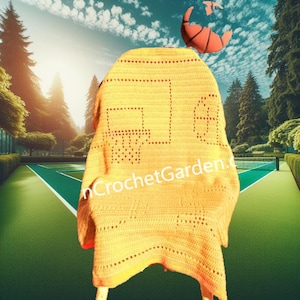 Couverture de basket-ball au crochet Couverture de football au crochet Couverture sur le thème du sport au crochet Motifs au crochet Couverture pour bébé au crochet Tailles faciles Enfant Adulte
