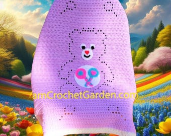 Crochet Bear Blanket Pattern: Baby Afghan, Kid to Adult Sizes (PDF Pattern)