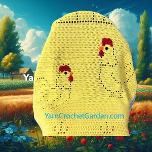 Crochet Chicken Blanket Pattern: Farm Animal Afghan (PDF Pattern)