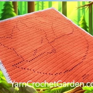 Crochet Fox Blanket Pattern: Forest Animal Afghan (Digital Download)