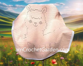 Crochet Llama Blanket Pattern: Easy Baby Afghan (Digital Download)