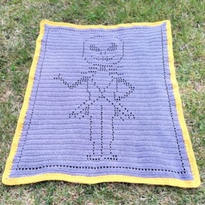 Skeleton Blanket Crochet Pattern Free Halloween Monster Blanket Crochet Patterns Crochet Blanket Crochet Boy Blanket Easy Sizes Kids Adults