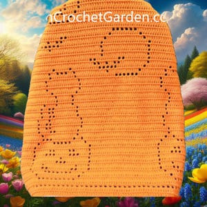 Halloween Crochet Blanket Patterns: Cat, Pumpkin, Bat (PDF)