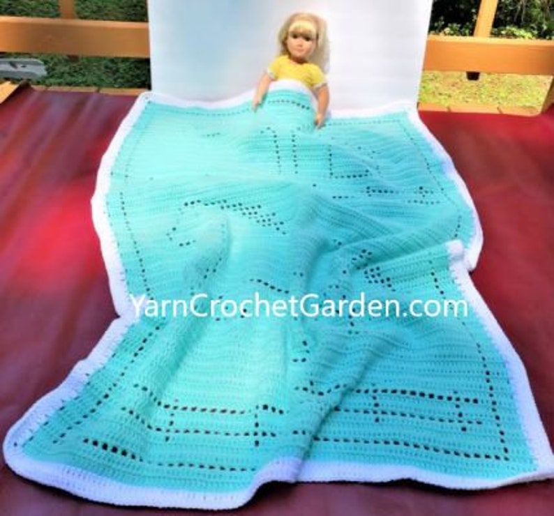 Crochet Baby Blanket Horse Farm Animals Crochet Pattern Etsy