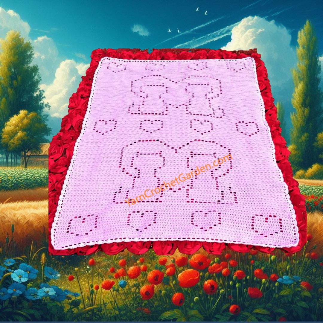 36 Cat Blanket Crochet Patterns: Cozy, Graphic, and Granny-Square Designs 36 Crochet Cat & Heart Blanket Pattern: Easy Filet Design