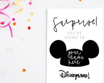 Relocating in the direction of disneyland Etsy photo regarding You're Going to Disneyland Printable referred to as Heading in the direction of disneyland Etsy