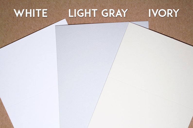 Ivory or Light Gray Place Cards Wedding Place Cards Navy or Gray Ink Escort Cards with Black White