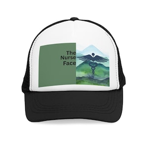 Nurse Face Mesh Cap, Trucker Hat for Healthcare Workers, Gift for Nurses, Medical Appreciation, Nursing Students Cap