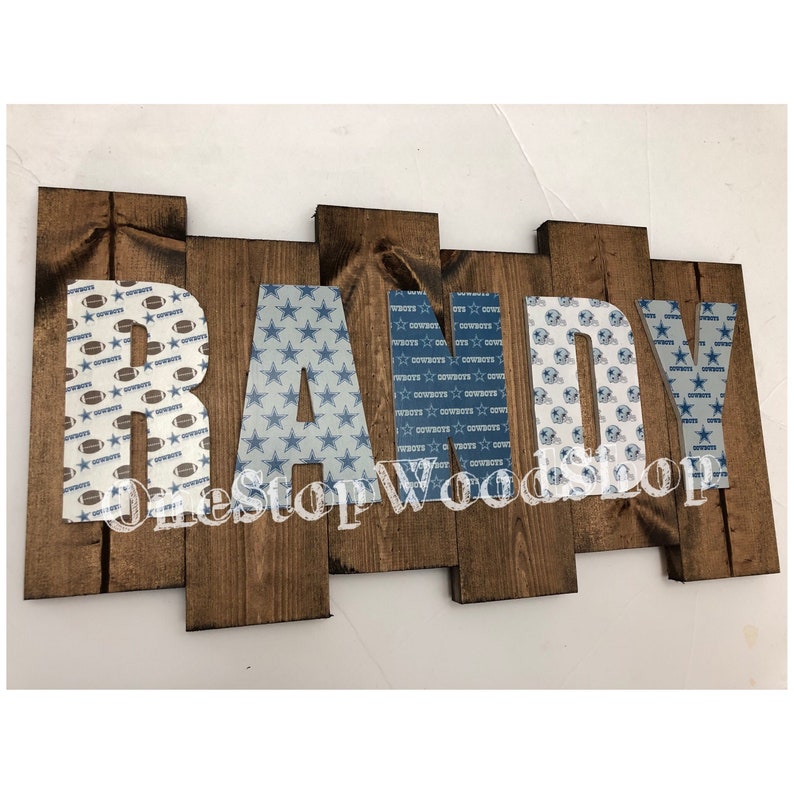 Dallas Cowboys Letters Dallas Cowboys Accessories Nfl Etsy