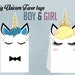 unicorn diy favor bag template unicorn party bags