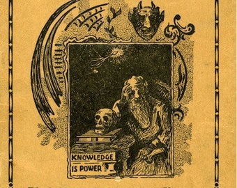 Forbidden Knowledge: Black Magic, Superstitions, Charms, Divination, Signs, Omens - 36 page vintage eBook PDF download, Witchcraft, Occult