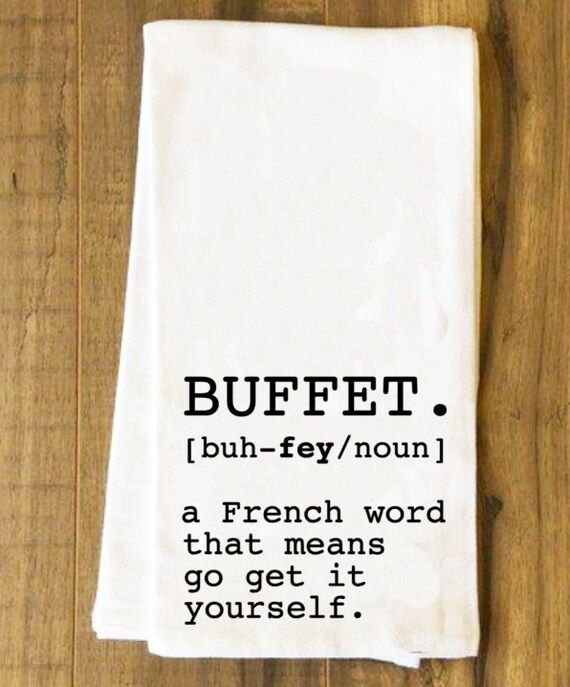 buffet bar towel flour