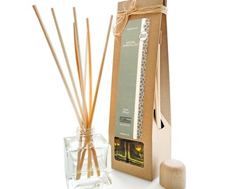 Natural Essentail Oil Reed Diffuser -  Bay Lime & Lemongrass