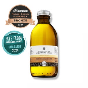 Alcohol Free Natural Toner and Micellar Water For Normal to Dry Skin with natural neroli and lavender floral water and essential oils.