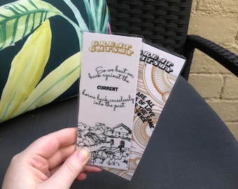 F. Scott Fitzgerald “Great Gatsby” bladwijzers | Klassieke boeken | Cadeaus voor boekenliefhebbers | Bladwijzer voor lezers | Boekaccessoires