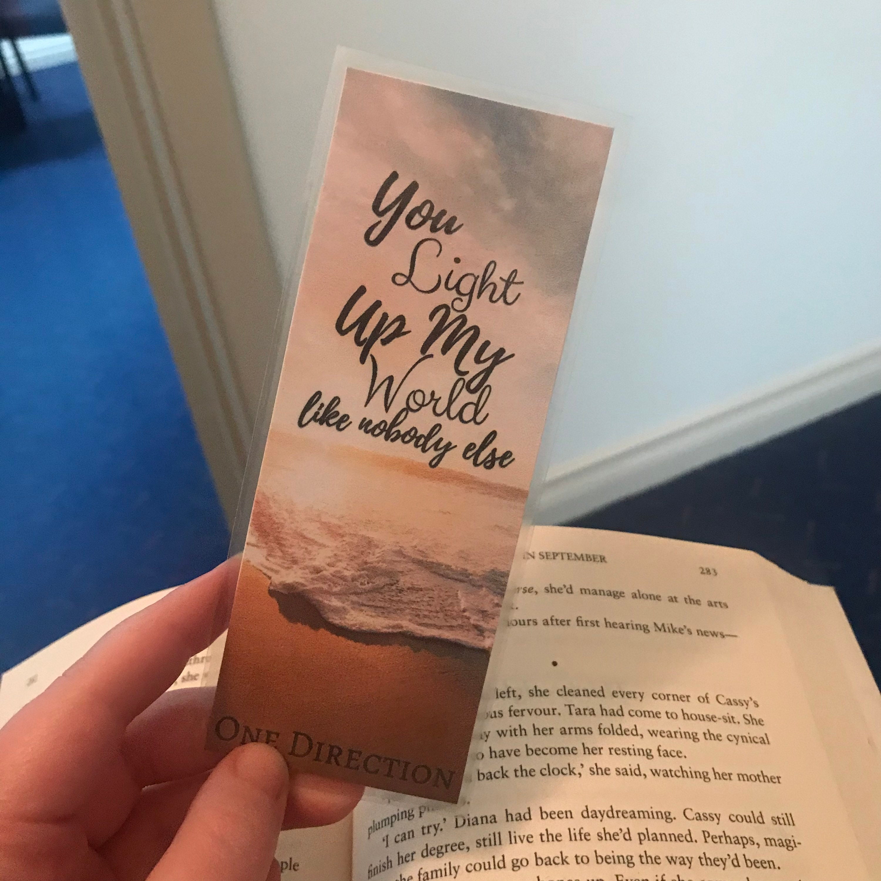 one direction what makes you beautiful inspired bookmark etsy australia
