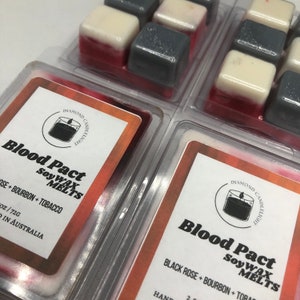 Blood Pact Sojawachs Melts / Schwarze Rose + Bourbon + Tabak / Witchy Wachs Melts / Erdige Düfte / Duftwachs Melt / Raumduft