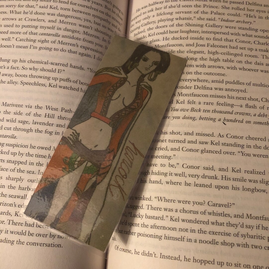 One Piece boa Hancock Handdrawn Bookmark Etsy