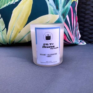 24/7=Heaven 285g Soy Candle | Valentine Collection | Romance | Romantic Candles | Romantic Mood | Fresh Scented Candle | Clean Fragrance