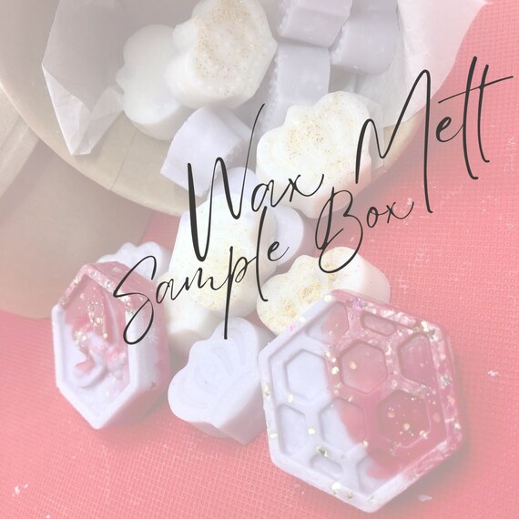 Sample Wax Melt Box | Scented Soy Wax Sample Melts | Home Fragrance | Woody | Fruity | Floral | Amber | Aquatic | Bakery | Citrus | Fresh