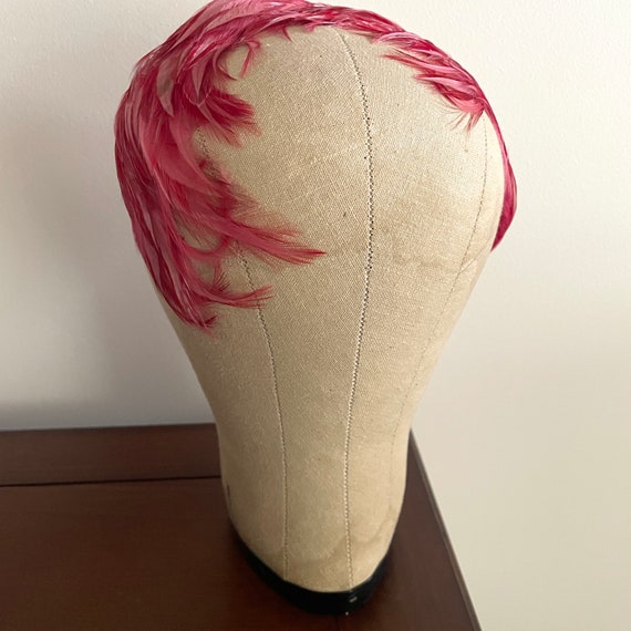 Vintage Feather headband Fascinator Head Covering… - image 1