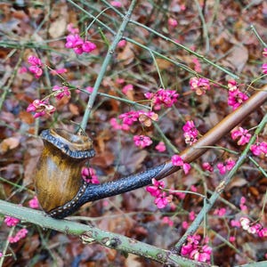 The Legendary 18inch Pipe of the Churchwarden Gandalf made LilacWood and Inlaid  withSilver Used in Priestly Rituals inThe Lord of the Rings