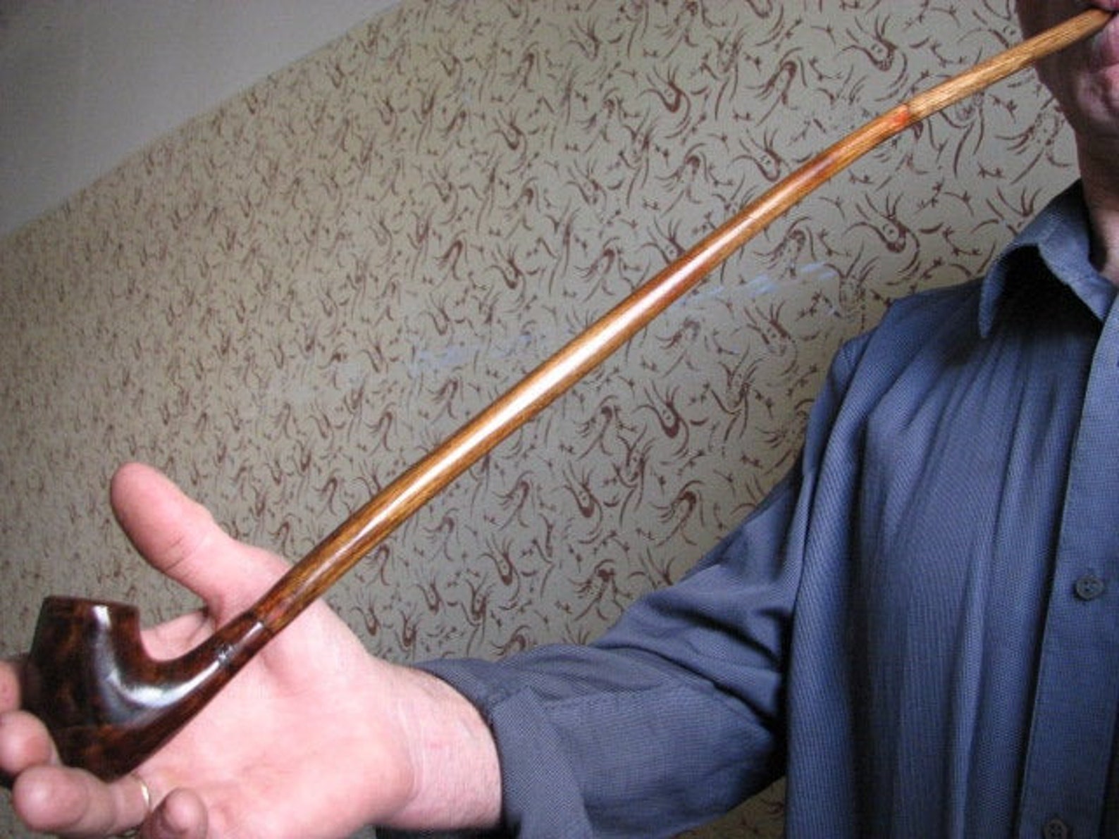 Exclusive Long Magical Legendary Smoking Pipe Church Caretaker Etsy