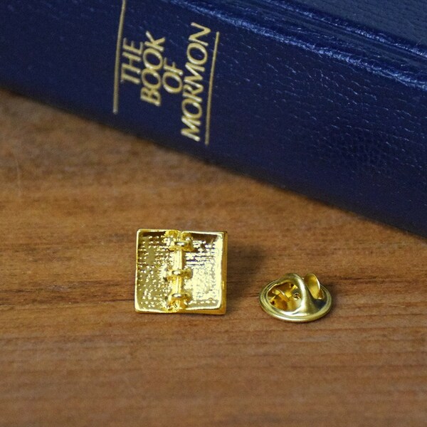 Golden Plates Pin Lapel Pin Book of Mormon - perfect for Missionary Elder The Church of Jesus Christ of latter day saints