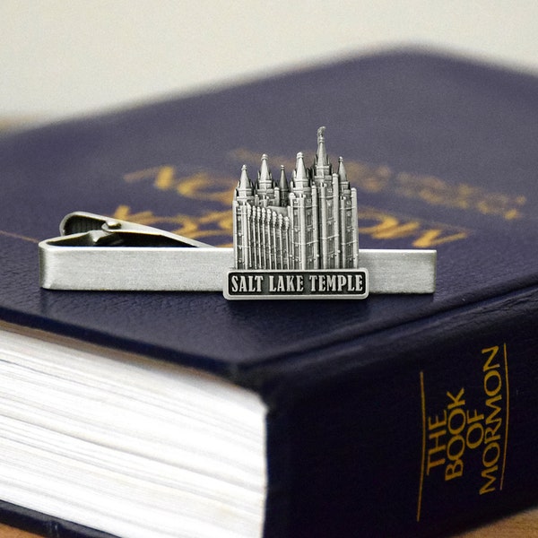 Salt Lake Temple Gold Tie Bar missionary gift temple sealing groomsmen bridesmaid temple marriage