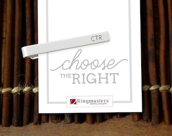 CTR Engraved Tie Bar - Perfect for Latter-day Saint baptism mission priesthood advancement temple endowment groomsmen