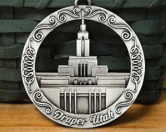 Draper Utah LDS Temple Ornament bridesmaid gift groomsmen gift temple wedding endowment