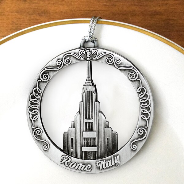 Rome Italy LDS Temple Ornament Latter-Day saints wedding gift temple gift groomsmen gift bridesmaid gift temple sealing endowment