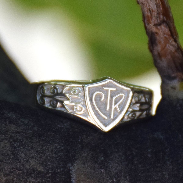 CTR Legacy sterling silver ornate detailed filigree classic CTR shield ring choose the right perfect for baptism sister missionary gift