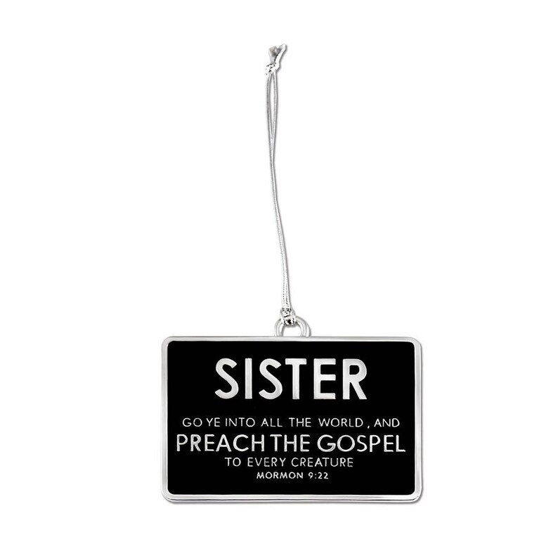 lds missionary sister missionary badge ornament etsy