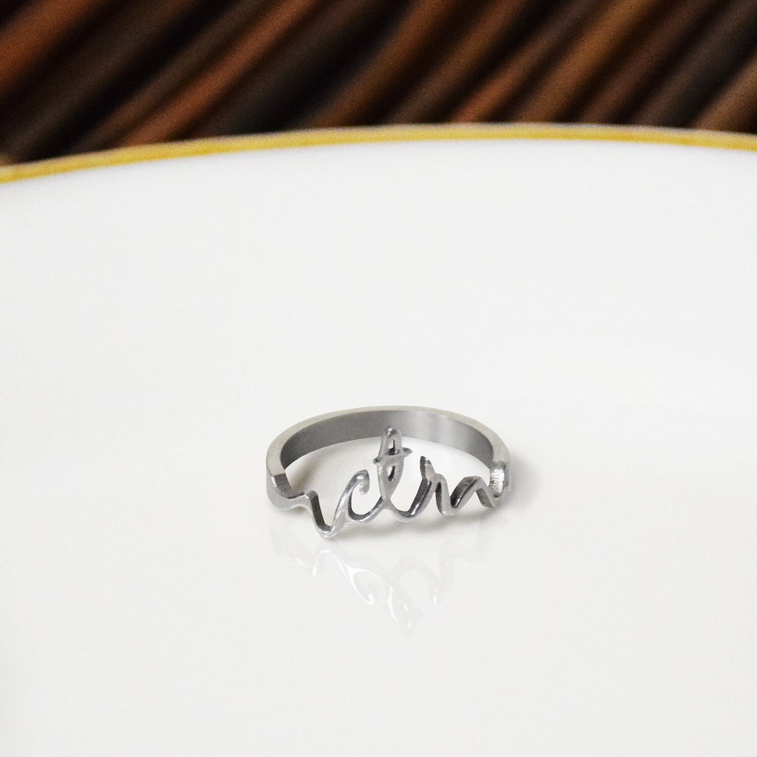 Cursive CTR Ring Choose the Right Perfect for Latter-day Saint Baptism ...