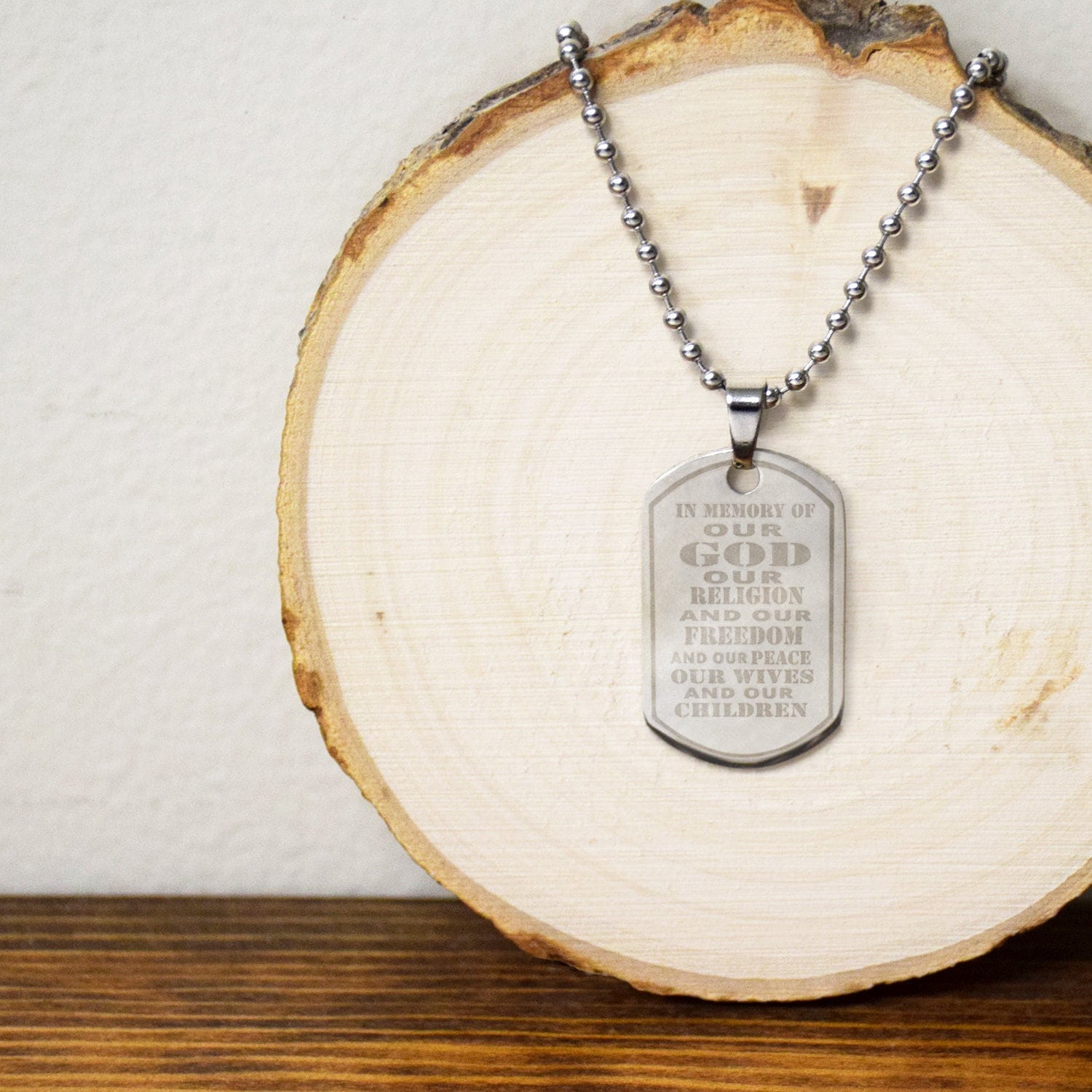 Volleyball Dog Tag - Ringmasters Jewelry and Lds Gifts