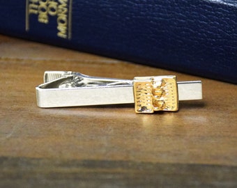 Golden Plates tie bar or tie clip - perfect for missionary elder groomsmen baptism temple endowment or other gifts for latter day saint men