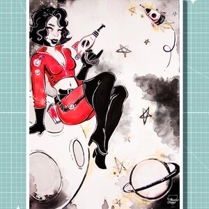 Rocket Girl Art Print