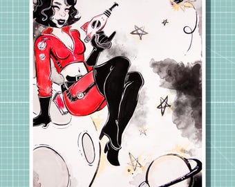 Rocket Girl Art Print