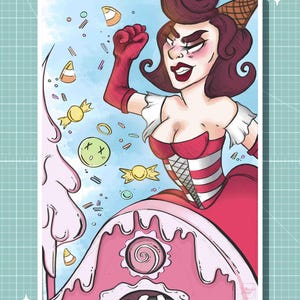 sugar land Cuphead Art Print