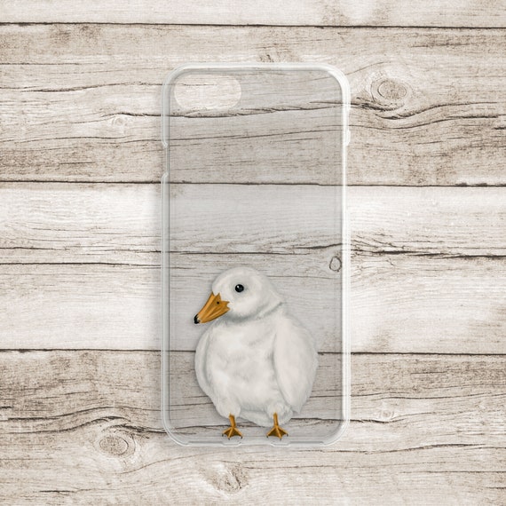 Cute Fluffy White Duck iPhone Case Cute Fluffy White Duck Print Pillow