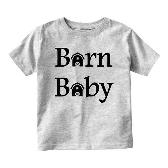 Barn Baby Farm Cattle T Shirt By Kids Streetwear For Boys Etsy