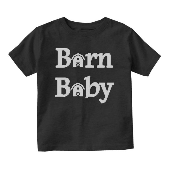Barn Baby Farm Cattle T Shirt By Kids Streetwear For Boys Etsy