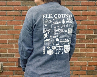 Sudadera / crewneck del Condado de Elk County