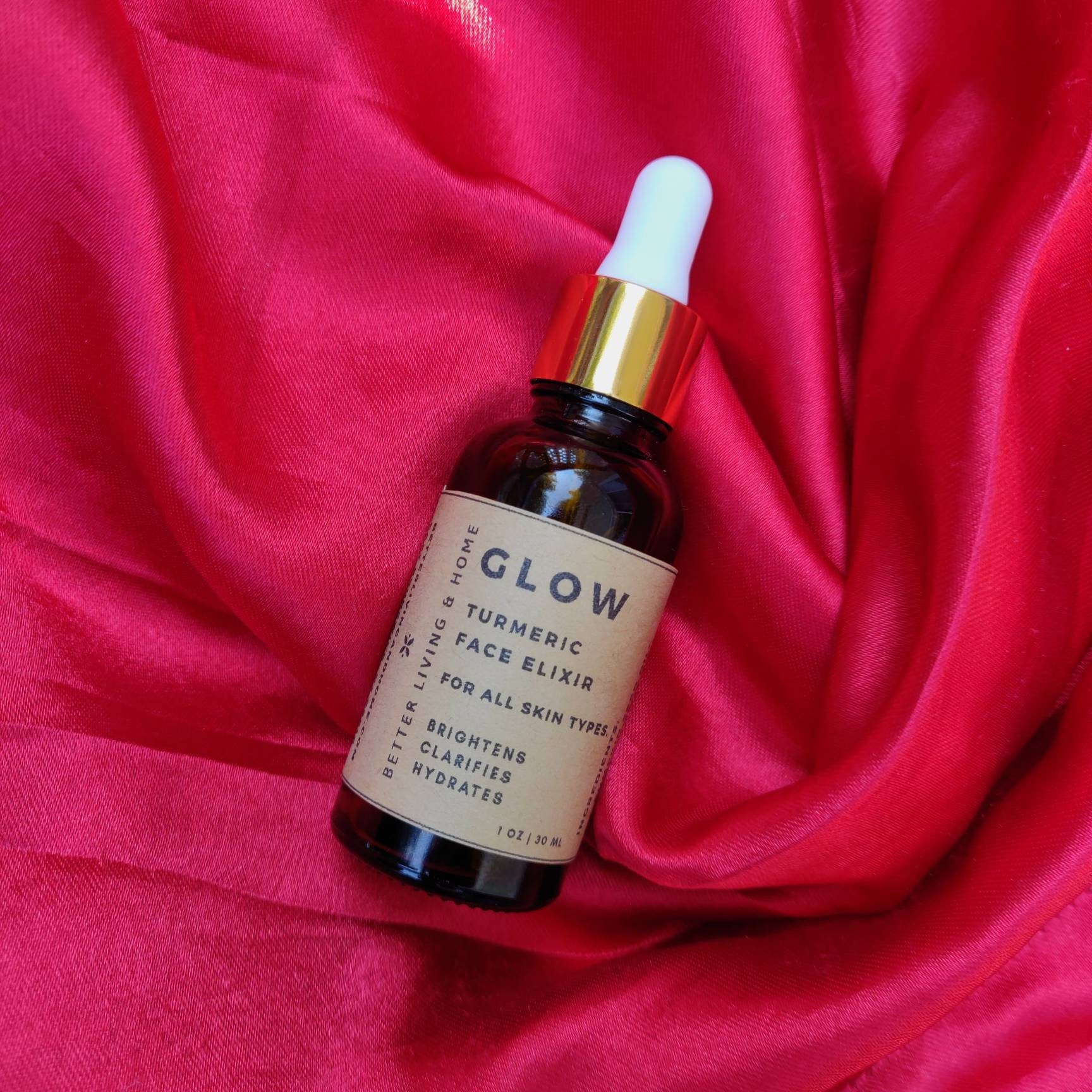 Glow serum Turmeric Face Elixir Face Serum Brightening Etsy