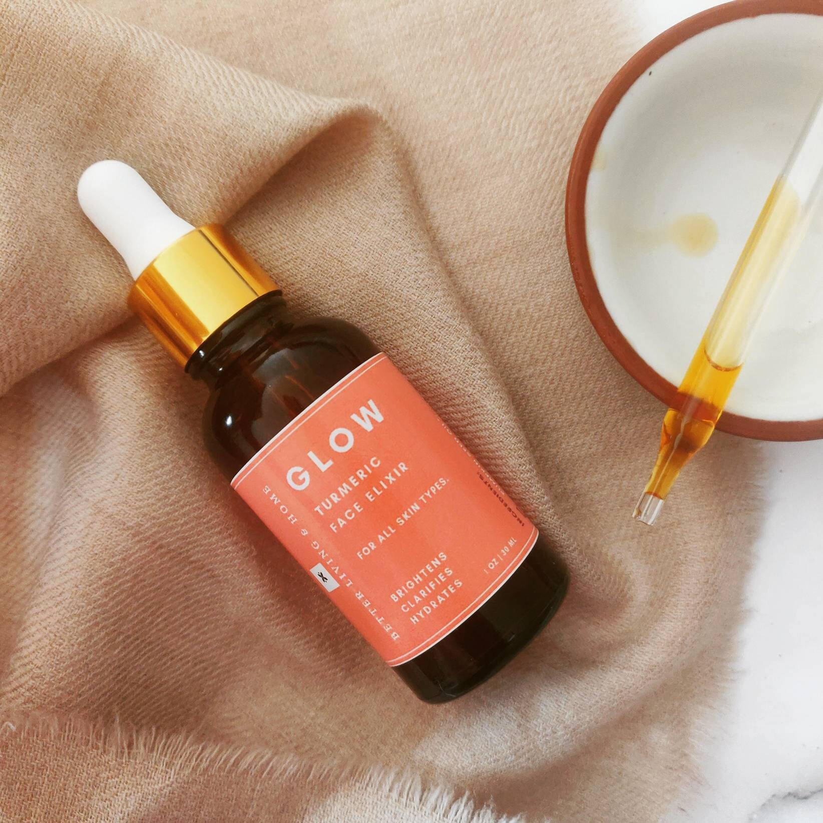 Glow serum Turmeric Face Elixir Face Serum Brightening Etsy