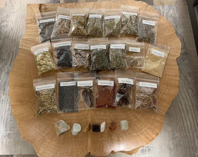 Moon Herb Set, crystals optional